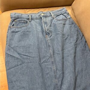 Old Navy Blue Denim Maxi Skirt